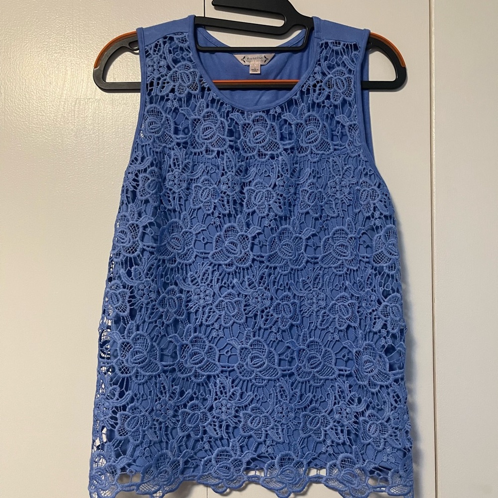 Nanette Lepore Blue Tank Size M